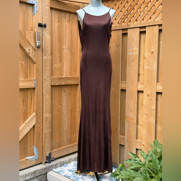 🆕 RAT & BOA 🧿 NWOT Deia Slinky Little Brown Jersey Dress, Sz S US 4 - Picture 3 of 15
